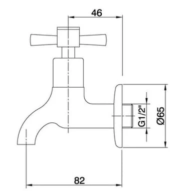 ECA Quadrille Kısa Musluk Krom, 102109439 - 2