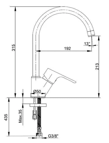 ECA Niobe Mutfak Eviye Bataryası Krom 102118098 - 2