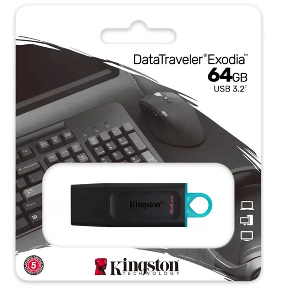 64 Gb Kıngston Exodıa Usb Bellek 3.2 Dt Dtx/64gb - 3