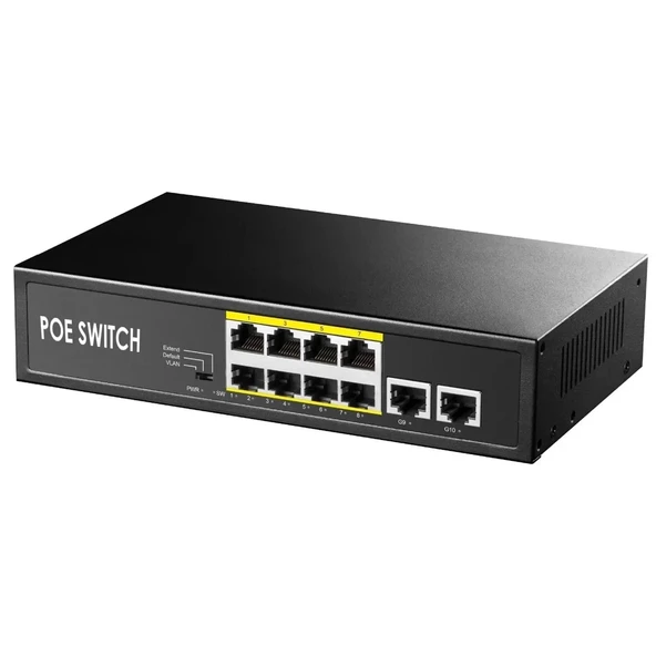 Isee Iss-4010pg Poe Switch 8 Port + 2 Uplink Gigabit