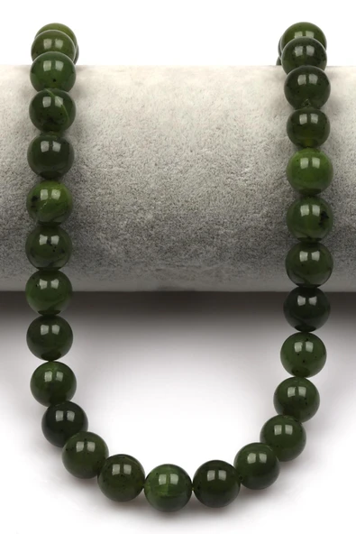 Kanada Yeşim (AAA Kalite) Doğal Taş Dizi 10 mm Küre Kesim - Resim 2