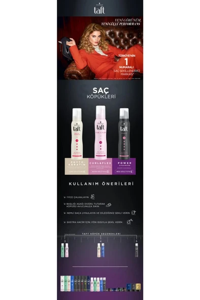 Taft Power Saç Köpüğü 3 Numara Kaşmir Yumuşaklığı 150 Ml 2 Adet - 4