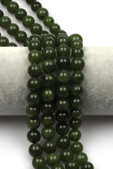 Kanada Yeşim (AAA Kalite) Doğal Taş Dizi 10 mm Küre Kesim ürün görseli 1