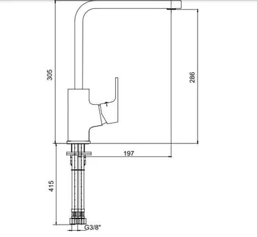 ECA Tiera Mutfak Eviye Bataryası Krom, 102118123 - 2