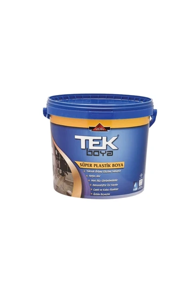 TEK SÜPER PLASTİK İÇ CEPHE BOYASI 2,5 LT SİYAH