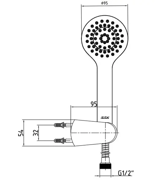 Eca Luna Banyo Duş Seti Takımı El Duşu Krom, 102117341 - 2