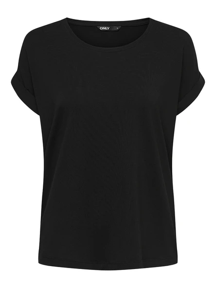 Only 15106662 Genis Yaka Kol Katlamali Kadın Body - Siyah - 6