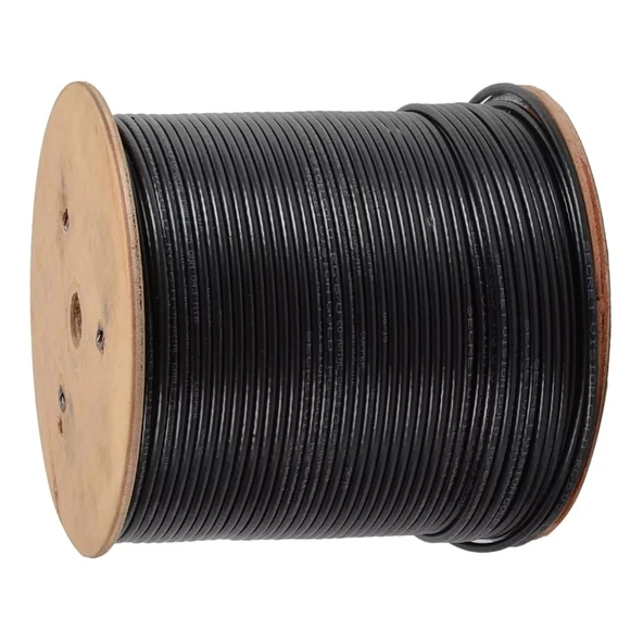 Mxcam Cat6 Kablo Dış Mekan Bakır 23awg 0.56mm 500 Metre Siyah - 2