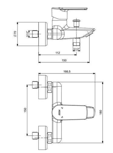 ECA Lia Banyo Bataryası Krom, 102102888 - 2