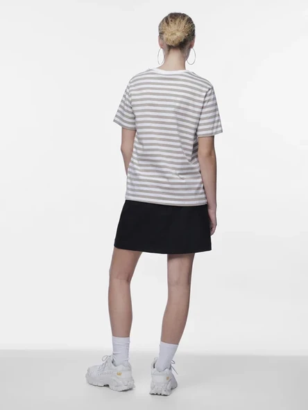 Only Pieces 17140802 0 Yaka Kadin Body - Kahverengi Ciz - Resim 3