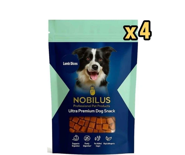 Nobilus Köpek Ödül Maması Kuzu Etli Küpler 80 Gr x 4 Adet ürün görseli 1