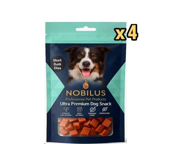Nobilus Köpek Ödül Maması Ördekli Küpler 80 Gr x 4 Adet ürün görseli 1
