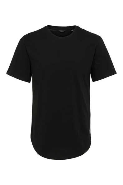 Only&sons 22002973 0 Yaka Erkek Tshirt - Siyah - 6