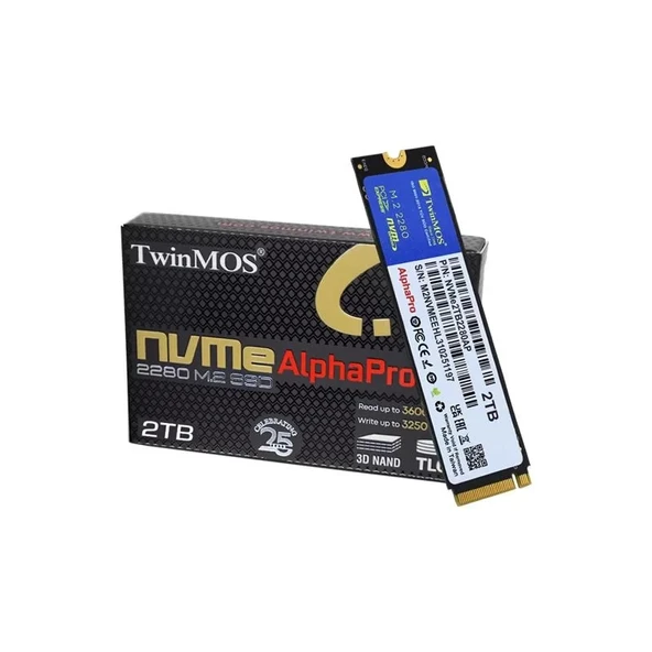 2 Tb Twınmos M.2 Pcıe Nvme 3600/3250 Nvme2tb2280ap - 2