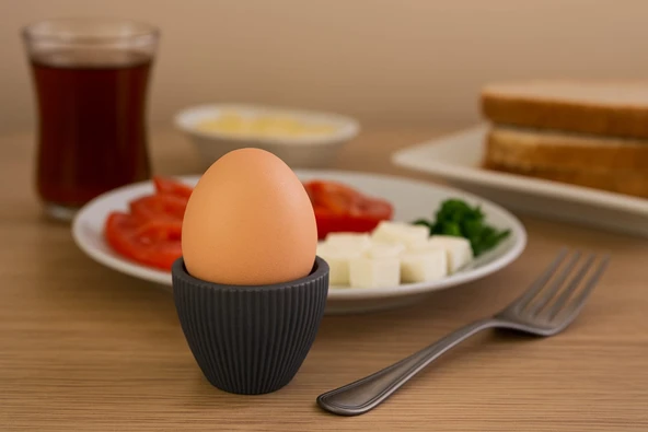 Dörtlü Gri Modern Yumurtalık seti - Resim 2