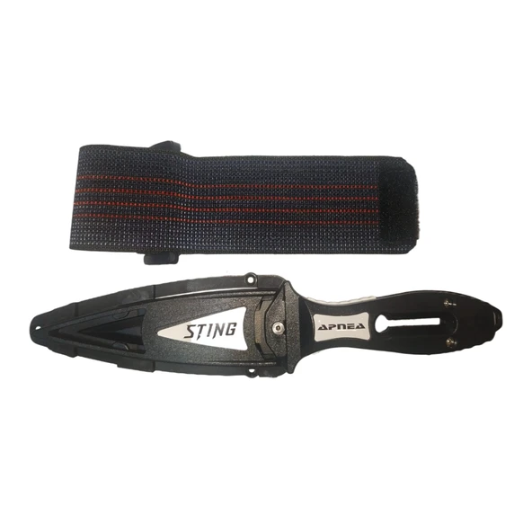 Apnea Sting Siyah Dalgıç Bıçağı Gen2 Pro Kol Bantlı - 6