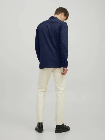 Jack&jones 12212345 Erkek Gomlek - Lacivert - 4
