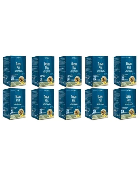 Ocean Plus Balık Yağı Omega-3 1200 Mg 30 Kapsül 10'Lu PAKET (SKT:03/2026) - 1