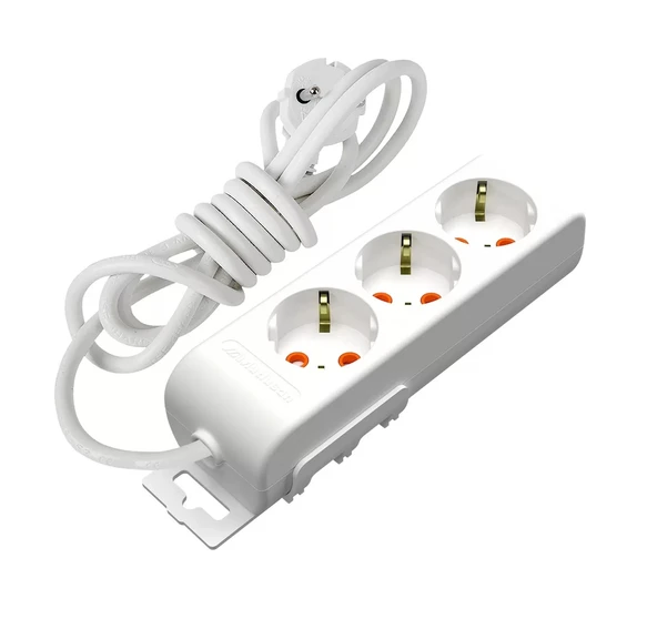 Mutlusan 3lü Topraklı Grup Priz Çocuk Korumalı 1 Metre ürün görseli