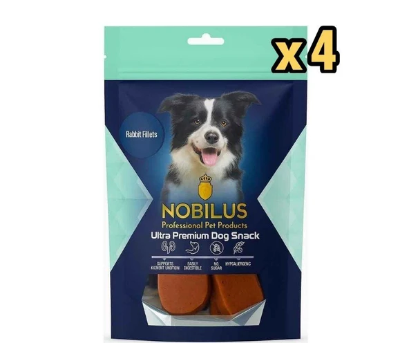 Nobilus Köpek Ödül Maması Tavşan Fileto 80 Gr x 4 Adet ürün görseli 1