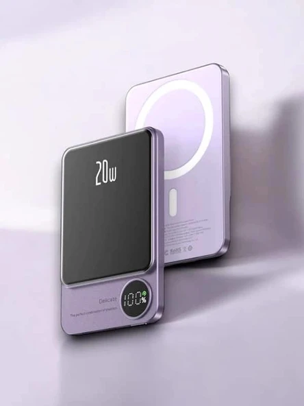 10.000 mAh Wireless Şarjlı Powerbank - Resim 4