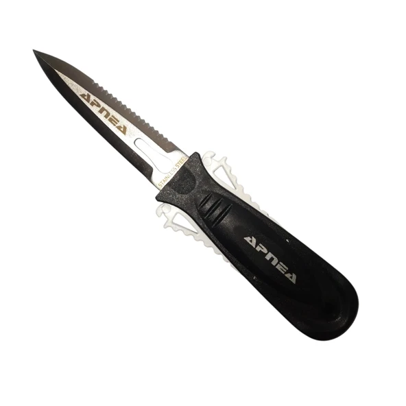 Apnea Attack 9cm Dalış Bıçağı Kol Bantlı Kakıçlı - 1