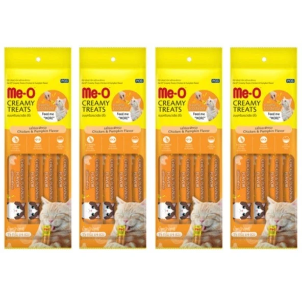 Me-o Tavuklu BalKabaklı Kedi Ödülü 60 gr (4 Paket) ürün görseli 1
