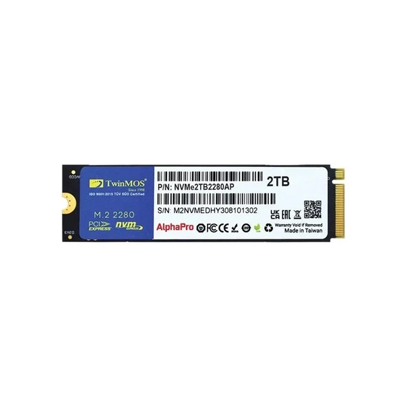 2 Tb Twınmos M.2 Pcıe Nvme 3600/3250 Nvme2tb2280ap - 1
