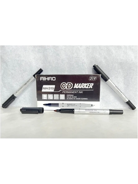 Aıhao AH-319 Çift Uçlu CD Ve DVD Kalemi Siyah Renk - 6