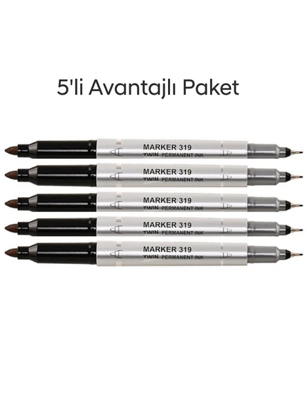 Aıhao AH-319 Çift Uçlu CD Ve DVD Kalemi Siyah Renk