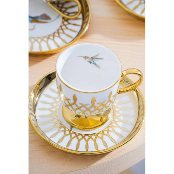 Acar Leoni 6 Kişilik Kahve Fincanı Takımı - 90 ml HXF-08430 - 4