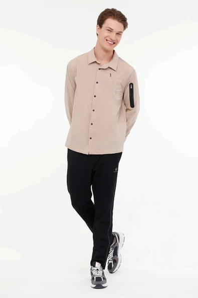 Lumberjack Zuhn 60itl522 Erkek Gomlek - Bej - Resim 2