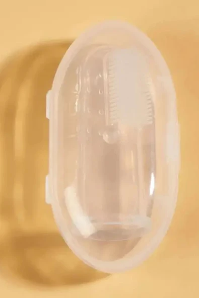 1 Adet-Silikon Evcil Hayvan Parmak Diş Fırçası – Köpek & Kedi Ağız Bakımı, Saklama Kabı Dahil - 4