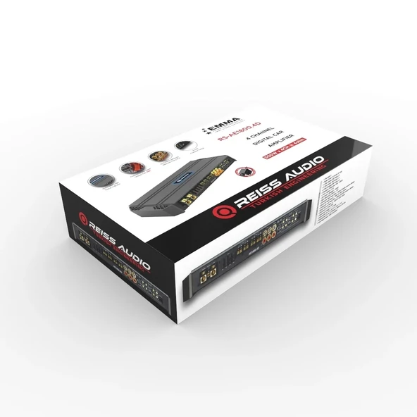 Reıss Audıo Rs-ae1800.4d Oto Anfi Stereo 4x300 Watt 4 Kanal - 3