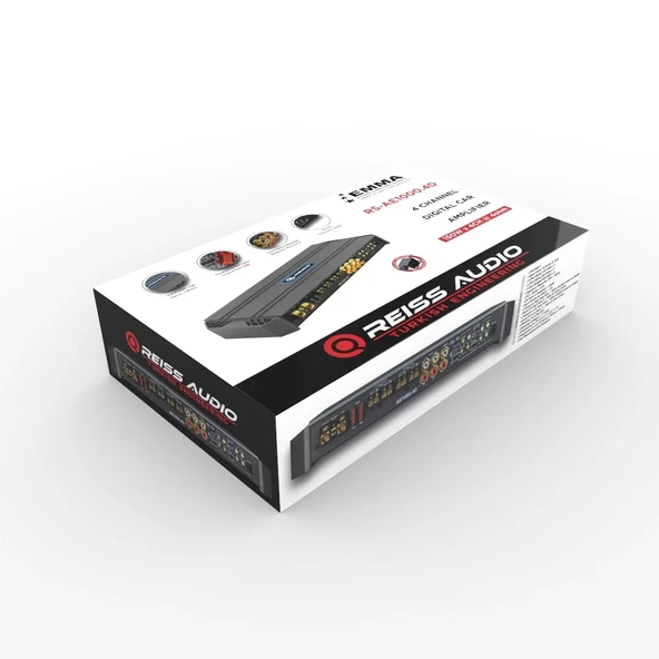 Reıss Audıo Rs-ae1000.4d Oto Anfi Stereo 4x150 Watt 4 Kanal - 3