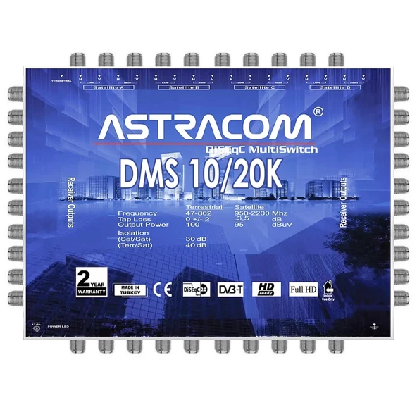 Astracom Kaskatlı Uydu Santral 10/20