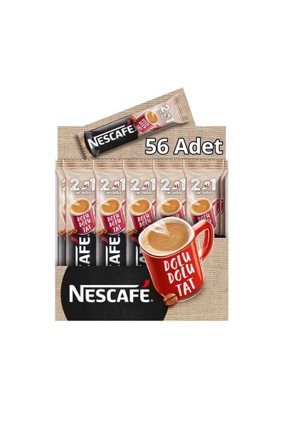 Nescafe 2'si 1 Arada Kahve 10gr 56'lı - 1
