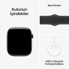 Apple Watch 10 GPS + Cellular 42 mm Arduvaz Kasa Akıllı Saat ve Siyah Spor Kordon - M/L - 2