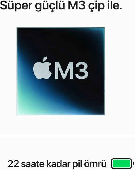 MacBook Pro M3 16 GB 1 TB SSD 14" MXE13TU/A Gümüş Outlet (Açıklamayı Okuyunuz) - 3