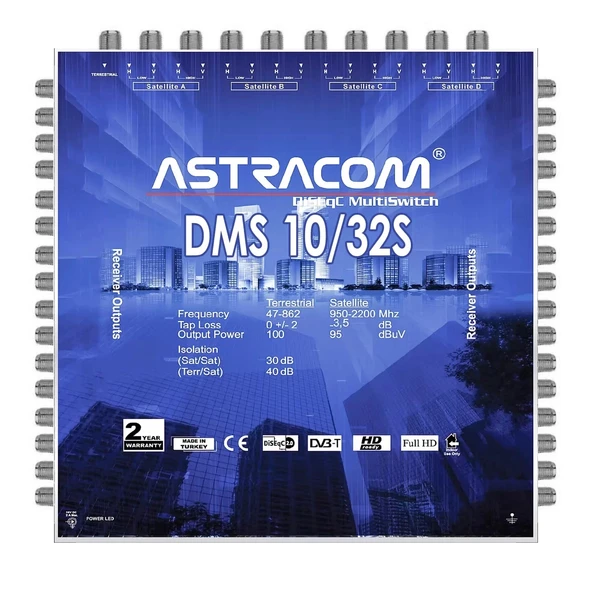 Astracom Sonlu Uydu Santral 10/32