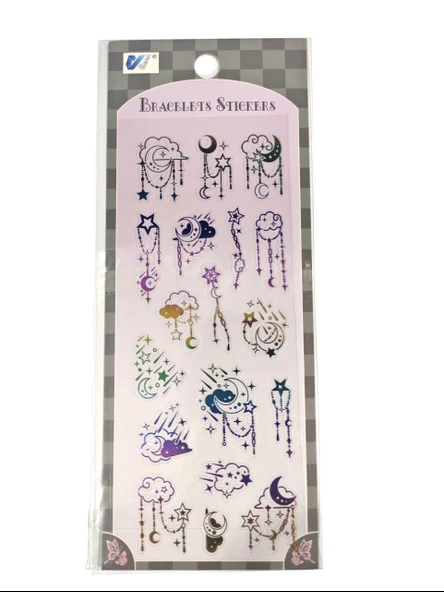 Şeffaf Renkli Sticker 7x17 cm - Ay Bulut Tarot ürün görseli 1