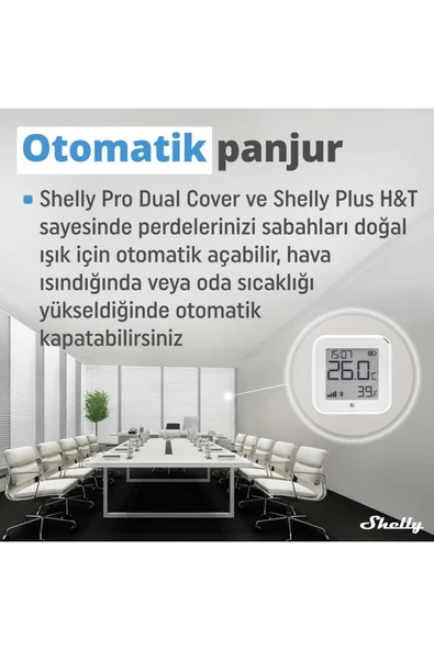 Shelly Pro Dual Çift Motorlu Panjur Kontrol Rölesi - 5