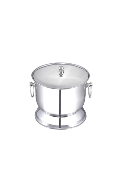 DLEK STORE Özbir Çelik Buz Kovası Termoslu / İzoleli Ayaklı Kapaklı Model 1 Adet ürün görseli