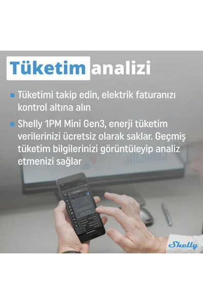 Shelly 1pm Mini Gen3 Enerji Ölçer Röle - 7