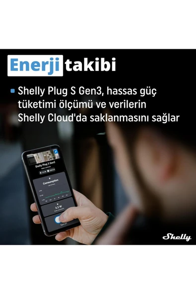 Shelly Plug S Gen3 Matter Destekli Akıllı Priz - 6
