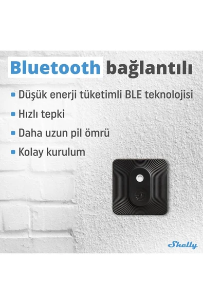 Shelly BLU H&T Siyah Bluetooth Sıcaklık ve Nem Sensörü - 4