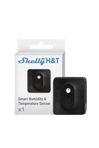 Shelly BLU H&T Siyah Bluetooth Sıcaklık ve Nem Sensörü - 1