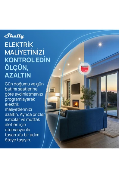 Shelly 1PM Gen4 Enerji Ölçümlü 16A Akıllı Röle - 5