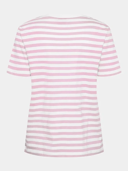 Only Pieces 17140802 0 Yaka Kadin Body - Pembe Cizgili - 5