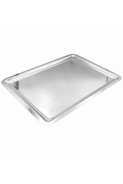 ÖZBİR Çelik Servis / Kasap Tepsisi 45 x 60 430 Kalite Çelik 1 Adet ürün görseli